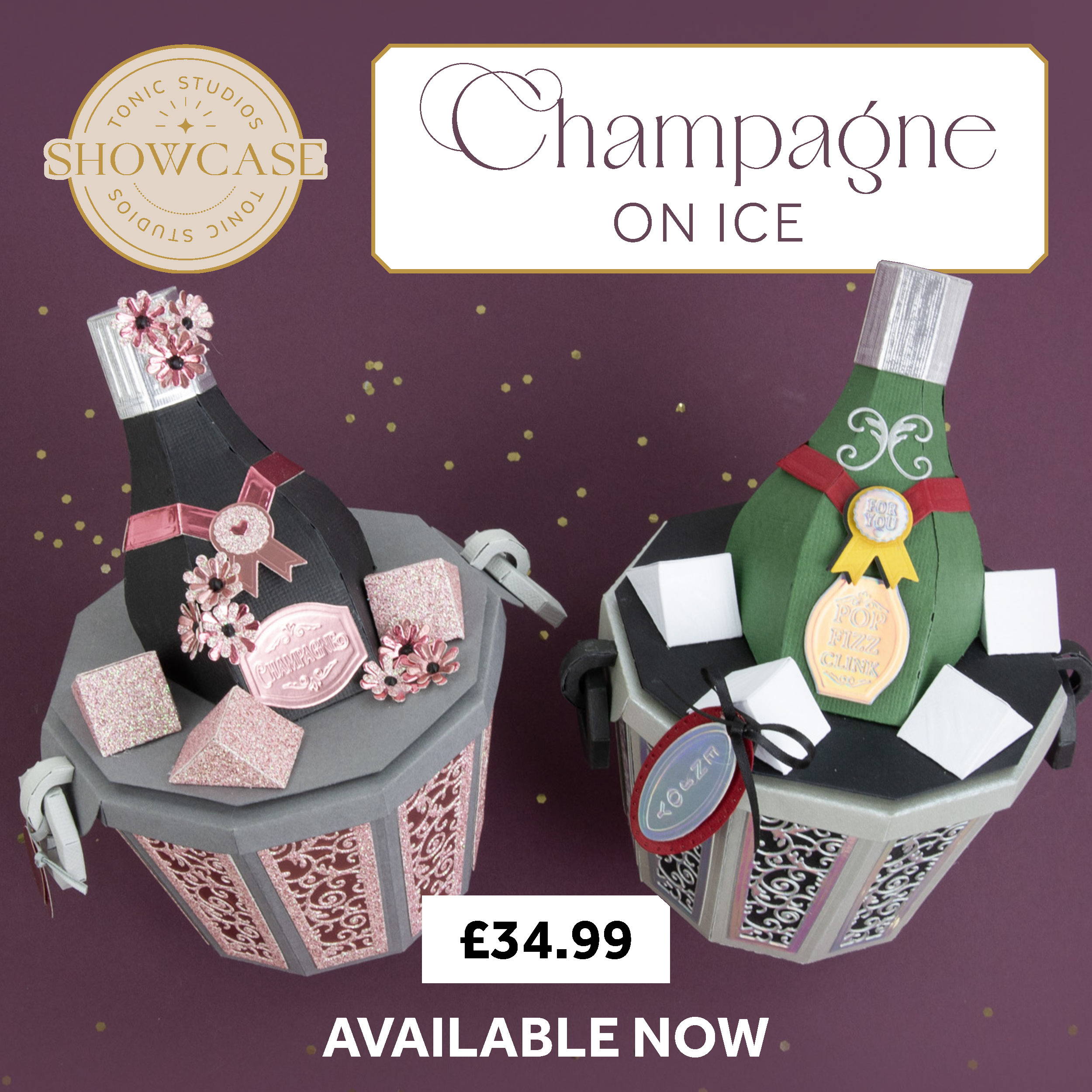 [Champagne]グッズセット Champagne On Ice Gift Box Die Set - Showcase – Tonic Studios